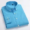 Arrival Męskie Oxford Wash and Wear Plaid Shirts 100% Cotton Casual High Quality Moda Design Dress 220324