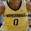 مخصص Vanderbilt كومدورز كلية كرة السلة الفانيلة آرون نيسميث سابان لي سكوتي بيبين الابن كليفون براون إيفانز ديلان