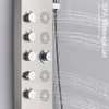 Shower Panel Waterfall Rain Shower Faucet Set SPA Massage Jet Bath Shower Column Temperature Display Mixer Tap Tower