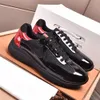 Sapatos de couro preto de couro preto de alta qualidade esportes planos confortáveis ​​rendas up sapatos casuais tênis casuais ao ar livre mkjkkk0000002