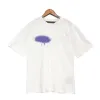 Дизайнер роскошных футболок бренда ладонь Ангелы Ангелы футболка PA Spray Letter Litter Tide Мужчины и женщины Pure Cotton City Tee Tops