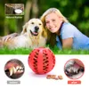 Pet Dog Toy Interactive Rubber Balls para pequeños perros grandes Puppy Cat Toys Toys Pet Tooth Cleaning Indestructible Food Ball 0628