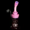 narghilè 9 pollici in vetro a nido d'ape Bong Jet Perc Cera Dab Rig TORO Oil Rigs Pipa da fumo Fab Egg Bubblers Pipa ad acqua con quarzo Banger