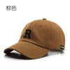 Stingy Brim Hats Spring och Autumn Fashion Simple Letter broderi Böjda takfot bomull Flat Cap Men's Outdoor Sport Sun Visor Sun Hat