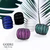 Anéis de casamento Godki Luxo Geometria de luxo de luxo