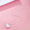 Chains Stamp Silver Charm Heart Po Frame Necklaces For Women Fashion Designer Party Wedding Engagement Jewelry Holiday GiftsChains