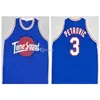 Nikivip Drazen Petrovic #3 Tune Squad Space Jam Film Retro Basketball Jersey Mens genaaid op maat gemaakte nummersnaam Jerseys