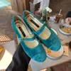 Vintage Velour Flats Pearl Button Square Toe Mary Janes Fashion Casual Shoes Women Comfort Loafers Shoes for Work Leather Flats 220812