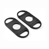 Portable Cigar Cutter Plastic Blade Pocket Cutters Round Tip Knife Scissors Manual Stainless Steel Cigars Tools 9x3.9CM FY5319