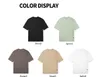 Ebaihui Snabb torr Solid Färg T-shirts Manlig Stitching Drop Shoulder Sleeves Men Skjortor O-Neck Loos Slit Casual Pullover Toppar