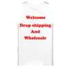 Camiseta sin mangas con estampado 3D Diy Desain Kustom Mode Pria Kebugaran Kaus Wanita Seksi Rompi Drop Pengiriman Grosir untuk Shipper 220613