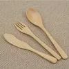 Flatware Sets Chinese Wooden Knife Fork Spoon Set Wood Tableware Dessert SetFlatware