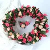 Artificial Flowers Faked Rose Vine Hanging Plant Flower Decorative for Wedding Garden Wall Home Party Hotel Office Decoration