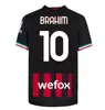 Ibrahimovic 22 23 Jersey de football AC Milans Giroud R. Lea Tonali Th￩o Player Football Shirt S-4XL