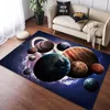 카펫 행성 우주 인쇄 거실 침실 대형 카펫이 아닌 매트 카펫 카펫