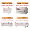 Housse de canapé en peluche velours pour salon canapé sectionnel étui élastique housse extensible 1 2 3 4 places 220615