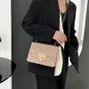 Axelväskor mode av hög kvalitet damer resor Squaretote Bag Messenger Women's Designer Pearl Handväskor