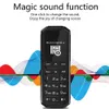 오리지널 브랜드 슈퍼 미니 패션 블루투스 휴대 전화 싱글 SIM 카드 쿼드 밴드 마법 음성 Bluetooth 이어폰 헤드셋 BT 다이얼러 MP3 휴대 전화