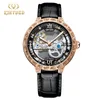 2022 Men's watch with hollowout carving automatic mechanical Tourbillon fashion business watch gift