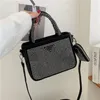 Designer Strass Diamante handtassen schoudertassen Portemonnee Tote canvas luxe dame kettingen portemonnees Composiet vrouwen Borstzak messenger bag met Portemonnees