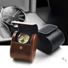 Uhrenboxen Hüllen Vintage Roll Halskette Aufbewahrungsbox Abnehmbares Kissen Weiches Leder Display Drop Deli22