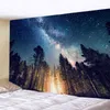 Tapeçaria psicodélica cogumelo decoração de parede de tapeçaria hippie fantasia floresta paisagem