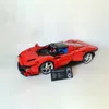 50003 NYTT BLOCK RED RACING CAR 43142 DAYTONA SP3 SUPERCAR MODEL 3778PCS Byggnadsblock Brick Education Toys Compatible med 42143 High-Tech Series Bästa kvalitet S