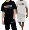 22SS Nieuwe Trapstar Londen T Shirt Mannen en Vrouwen 1:1 Top Geborduurd Chenille Gedecodeerd Akkoord Pak-Revolutie Luxe Designer Trapstars tee polo