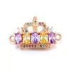 Vacker ädelsten krona charm hänge handgjorda smycken för kvinnor gåva