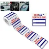 Interior Decorations 150* Car Stickers Oil Change Service Reminder Label Clear Window Lite Sticker Pack Adhesive Labels Exterior Accessories
