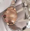 Super nieuwste versie unisex polshorloges 36 mm 31 mm zilvergrijze wijzerplaat saffierglas Japanse kwarts beweging twee tonen roségouden vrouw/heren horloges vrouwen horloges