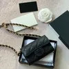 2022w Lambskin/Caviar Waist Bust Card Holder Bags Gold Matelasse Chain Crossbody Shoulder Luxury Designer Classic Mini Flap Quilted Tiny Van wholesale price purse