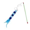 Cat Toys Stick Interactive Feather Wand Funny Artificial Toy With Bell Suchable Teaser Toycat