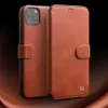 Fashion Genuine Leather Flip Cover for iPhone11 Handmade Magnetic Buckle Card Slot Phone Case181b
