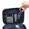 Bolso de maquillaje cosmético transparente portátil de PocketTrip de alta calidad para el almacenamiento de cepillo de la caja del organizador H51