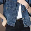 WT121-Women's Jackets brand Designer New Denim Jackets Women Casual Jeans Jacket Long Sleeve Cotton Coat