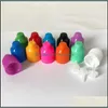 Förpackningsflaskor Office School Business Industrial 10 ml 30 ml Svart droppflaska Plast tom med långa och tunna spetsar Tamper Proof Chilp Childp