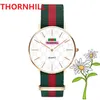 Alta qualità Top model Fashion Lady Orologi ultrasottili 40mm 36mm Casual ape donna uomo orologio da polso oro rosa Orologio in nylon Orologio femminile di lusso prezzo all'ingrosso e al dettaglio