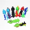 Wholesale Silicone Smoking Pipe Multi-color Bong Rig dry Herb Tobacco Hand Pipe With metal Bowl 50 Pcs lot