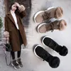 Koovan Womens New Winter Snow Boots for Girls Female Higine Leather Short Matte بالإضافة