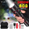 High Power XHP502 LED Flashlight Hunting Military Tactical Flash Light L2 Waterproof 18650 Torch 500M USB Lanterna Self Defence 220701