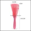 Spazzole per capelli Strumenti per lo styling Prodotti Cuor capelluto Mas Pombi Brush Women De Hair Brush Antitie Knot Professional Octopus Type4936357