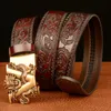 Belts Fashion Automatic Buckle Genuine Leather Men's Belt V Designer Men Ratchet Dress Man Cow Male WaistbandBeltsBelts