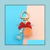 Key Rings Jewelry Fashion Pearl Chain Crystal Bottle Bow Pompom Keychain For Women Handbag Ring Car Fluffy Puff Ball Keychains Drop Delivery
