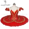 Mulheres Vermelho Ouro Profissional Tutu para Meninas Panqueca Tutu Desempenho Nutcracker Tutu Criança BT8941