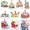 17 Style 2022 Kersthars hanger ornamenten Tree Decorations Santa Claus Familie Diy Naam