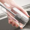 Silicone Cups Brush Kitchen Cleaning Tool Long Handle Drink Wineglass Bottle Glass Cup Cleaning Brushes DE549