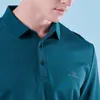 Hellenwoody Summer Men Print Business Casual Polo T-shirt Kort ärm Solid Color Brodery Top Cotton Fashion Slim Fit Black 220504