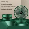 ZL0518 Party Favor Desktop Fan Mini USB Mute Draagbaar Verstelbaar Opvouwbaar Soft Wind 2 Versnellingen Fans Power Bank Voeding Kantoor Thuis Slaapzaal Mobiel Koelapparaat