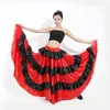 Stage Wear FEECOLOR Women Belly Dance 360 Degree Circle Big Skirt Costume Spanish Bull Flamenco